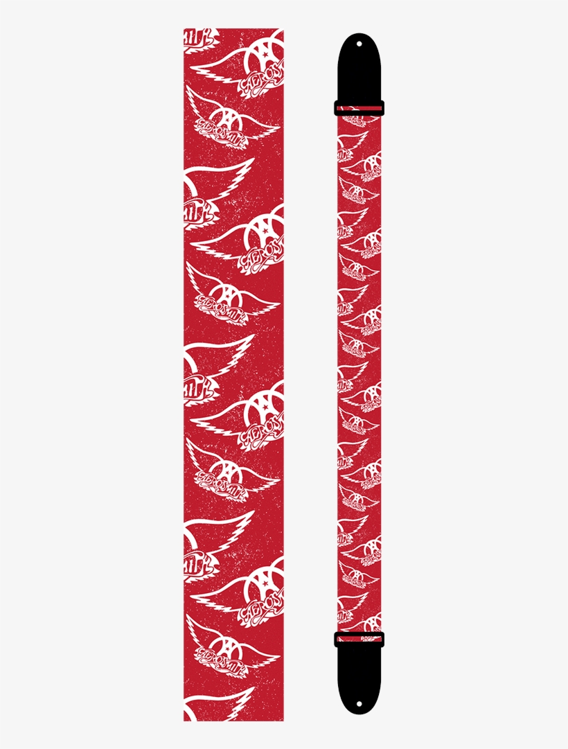 Aerosmith Guitar Straps Various Official Aerosmith, - Official T Shirt Aerosmith Classic Logo Red All Sizes, transparent png #5808325