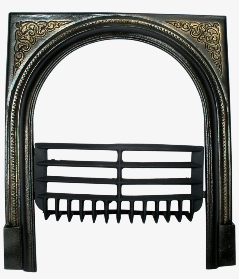 Vintage Art Deco Cast Iron Arched Door Frame Surround Door