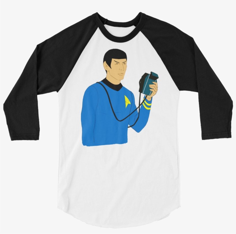 Filmation Spock - Lady In Black (raglan), transparent png #5809800
