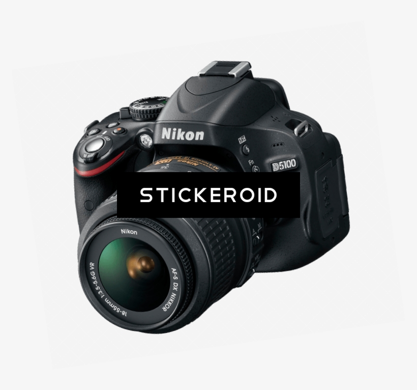Digital Slr Camera Dslr Electronics - Nikon D5100 Cmos Digital Slr With 18-55mm F/3.5-5.6af-s, transparent png #5810396