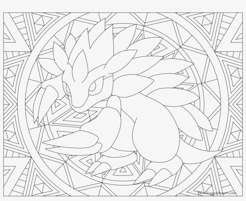 Sandslash Pokemon - Pikachu Coloring Pages Adult, transparent png #5810573