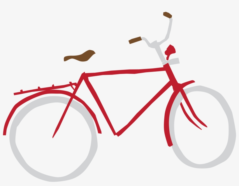 Red Old School Bike - Old School Bike, transparent png #5810704