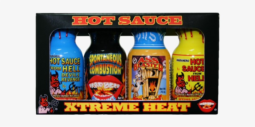 Travel Size Xtreme Hot Sauce 4 Pack - Ass Kickin' Xtreme Hot Sauce Mini Bottle Gift Set, transparent png #5810931