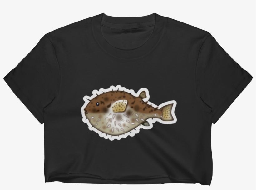 Emoji Crop Top T Shirt - Fugu, transparent png #5811330