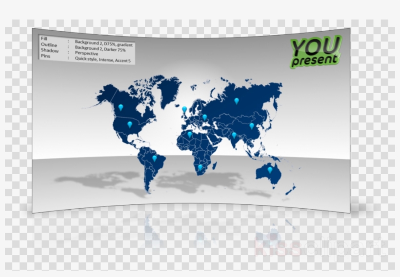 World Map Clipart World Map World Political Map - World Map - Black And Grey Poster 36 X 24in, transparent png #5811428