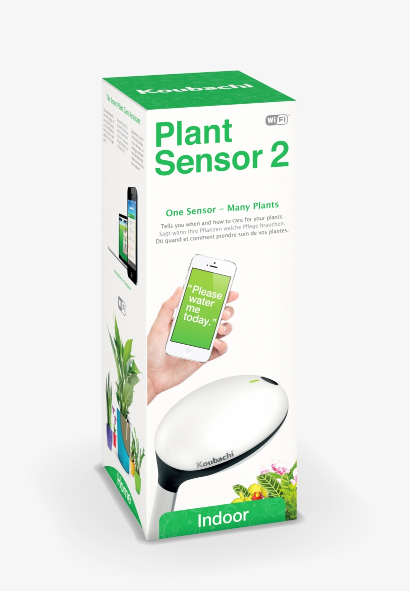 Indoor Packaging - Koubachi Indoor Wi-fi Plant Sensor, transparent png #5812449