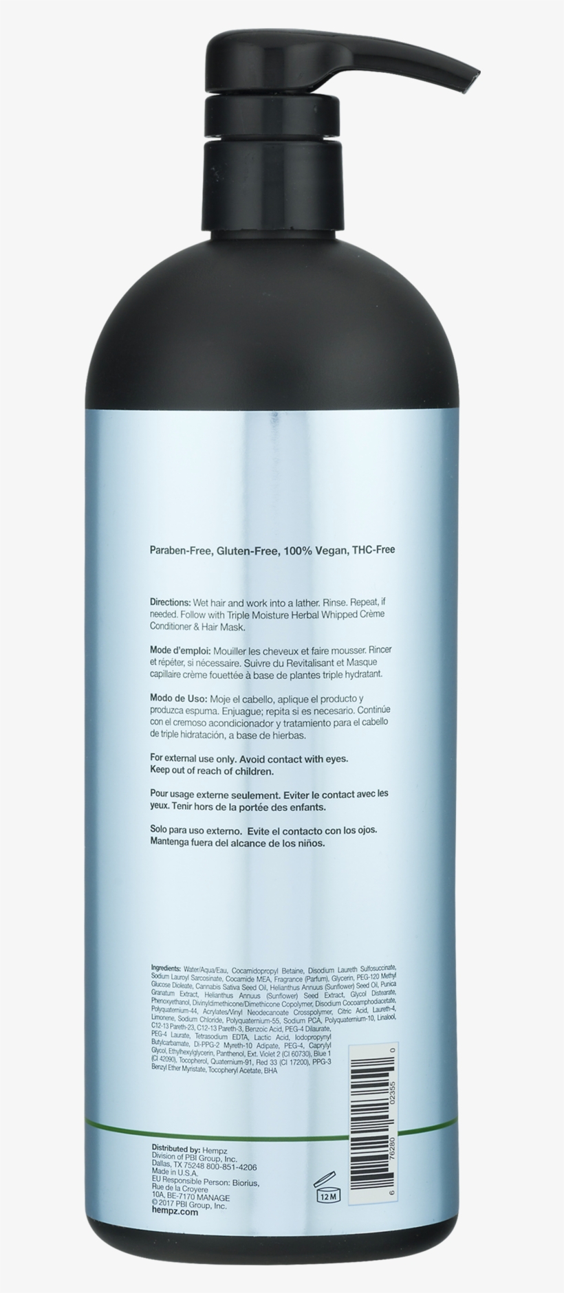 Hempz Triple Moisture Moisture-rich Daily Herbal Replenishing, transparent png #5813005
