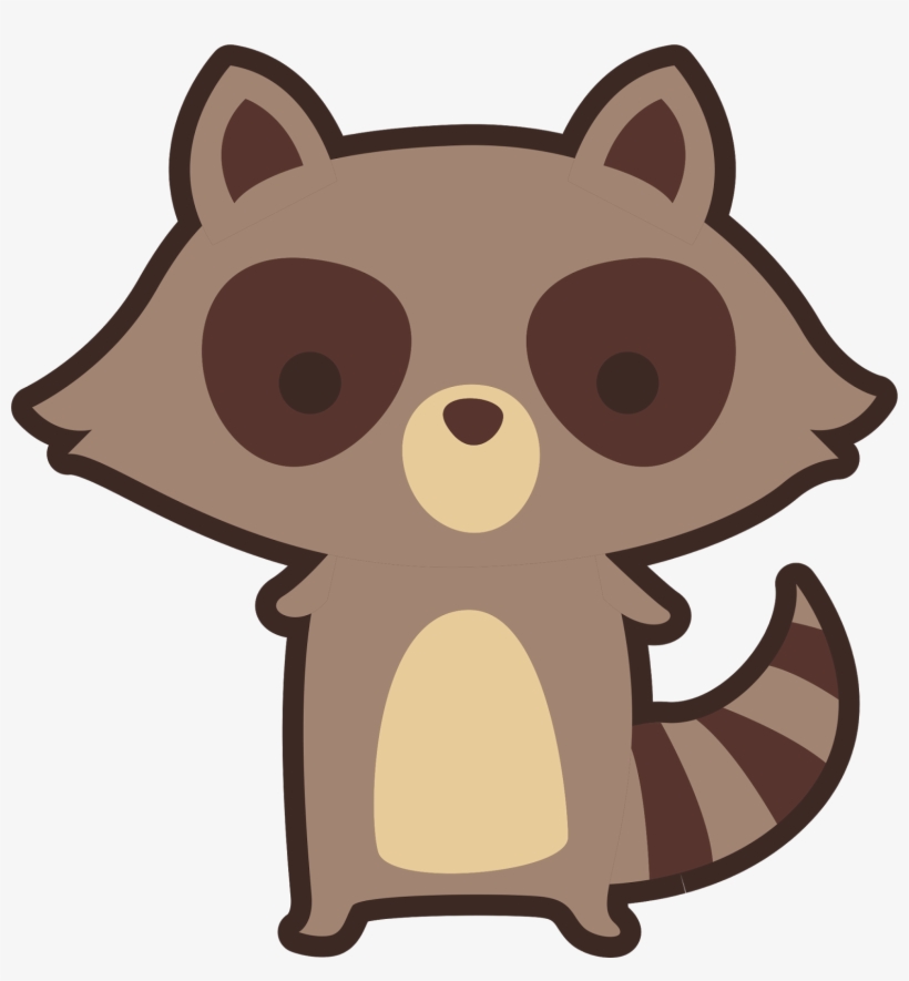Raccoon Baby Giant Panda Animal Bear - Mapache Bebe Dibujo, transparent png #5813311