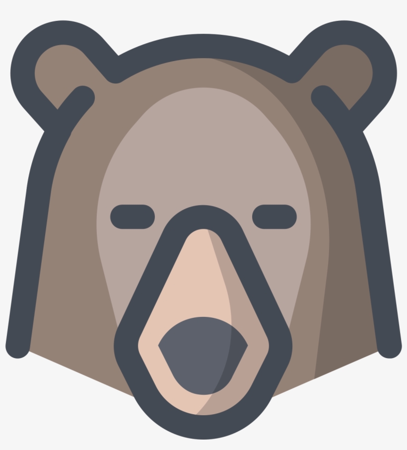 This Is A Picture Of A Bear With No Mouth - Bear Icon, transparent png #5813436
