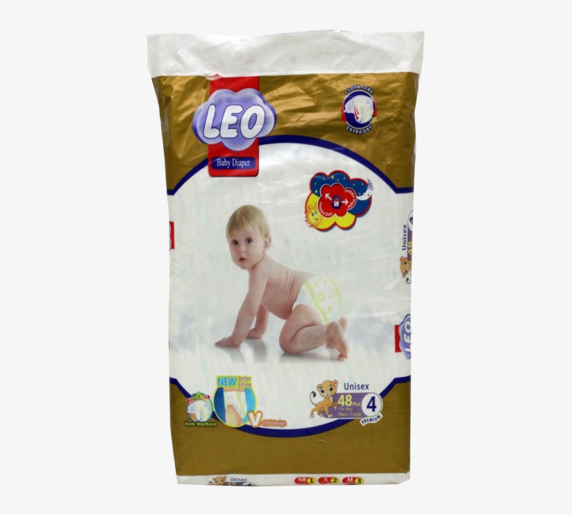 Leo Baby Diaper Unisex 48s - Leo Diapers Price In Pakistan, transparent png #5814133