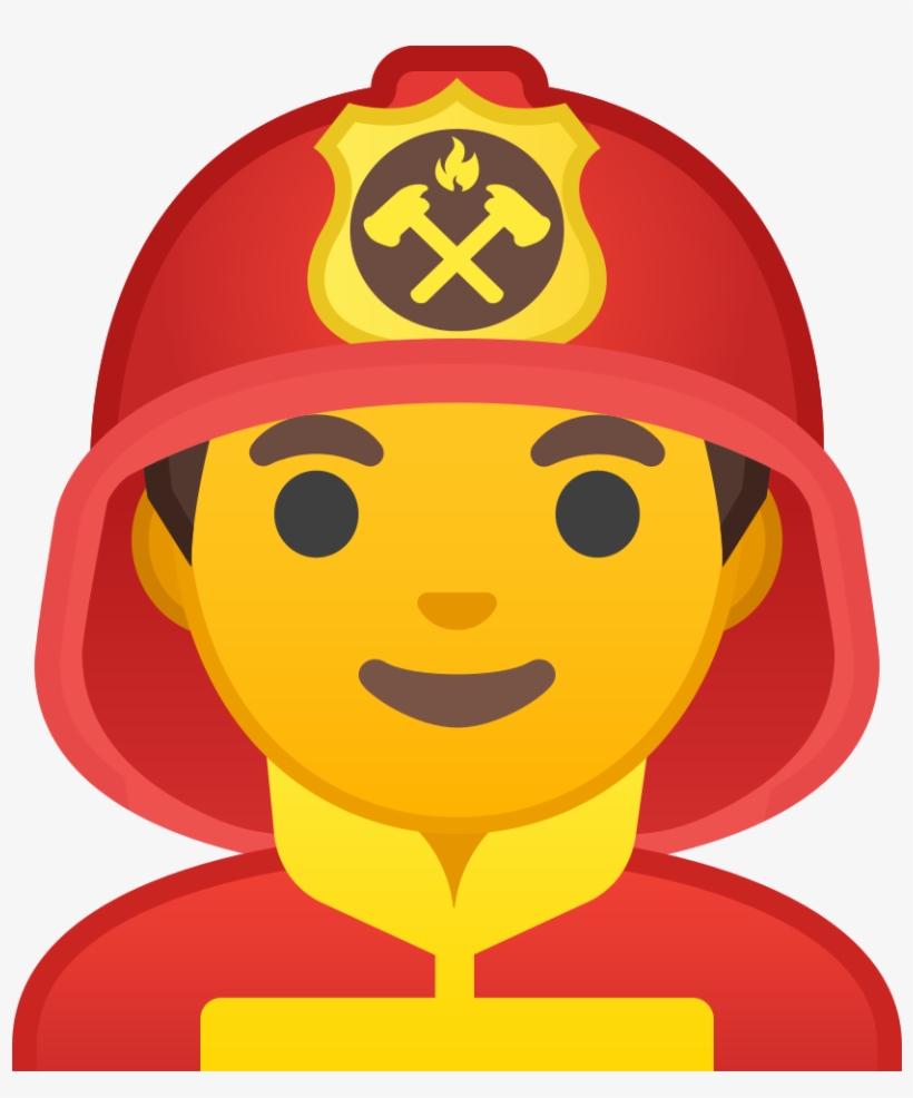 Download Svg Download Png - Firefighter Emoji, transparent png #5814142