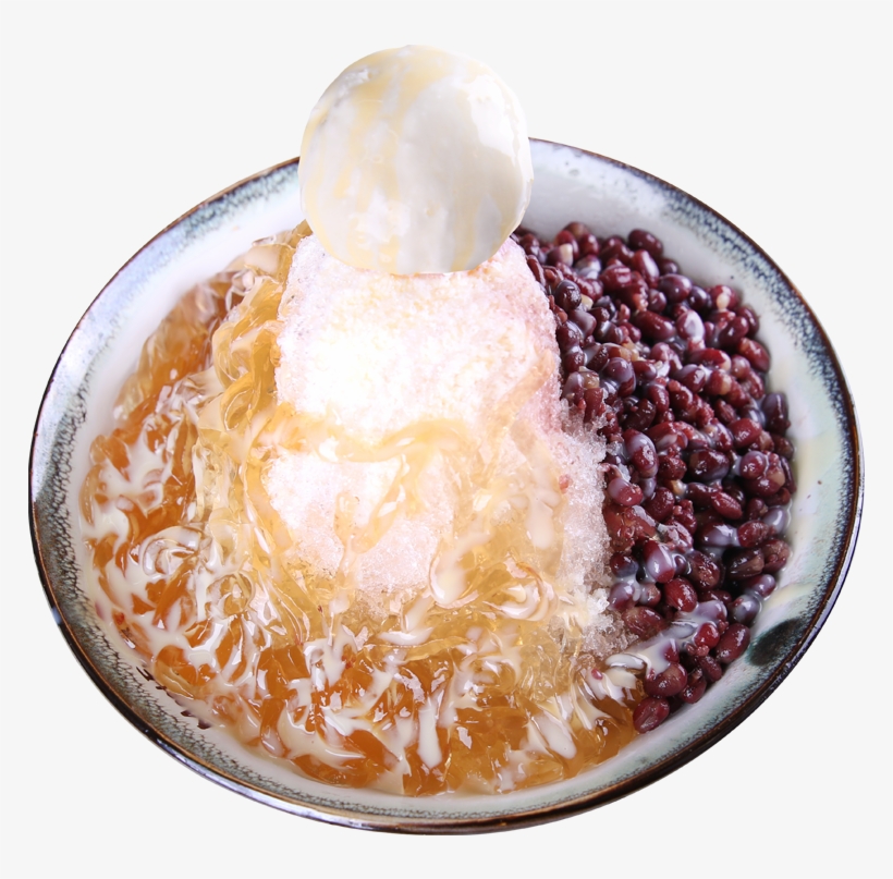 Red Bean Milk Shaved Ice, transparent png #5814410
