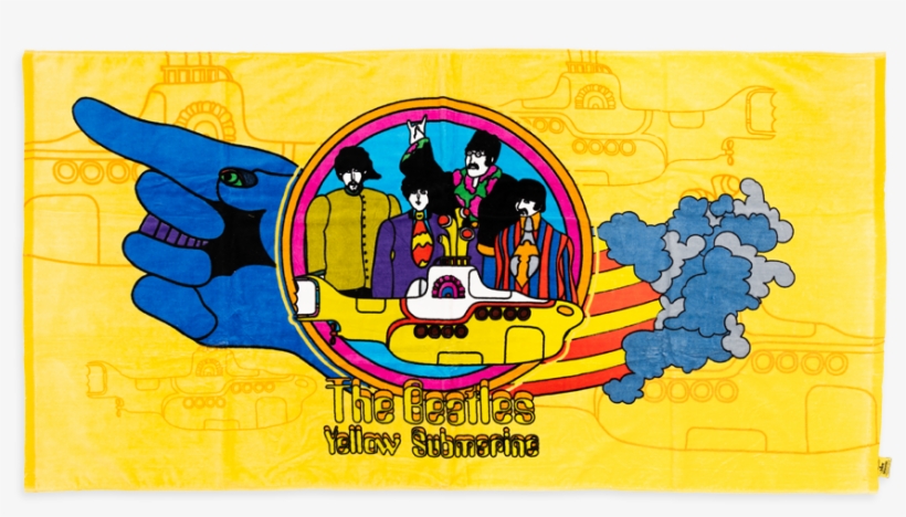 Yellow Submarine Towel - Beatles Yellow Submarine Beach Towel, transparent png #5814858