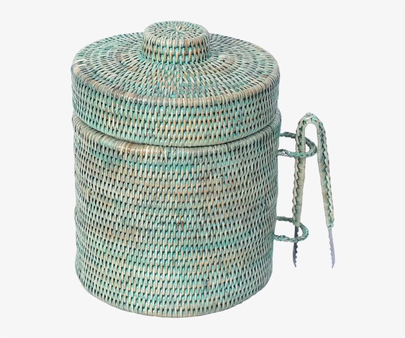 Strand Rattan Ice Bucket - Bucket, transparent png #5815678