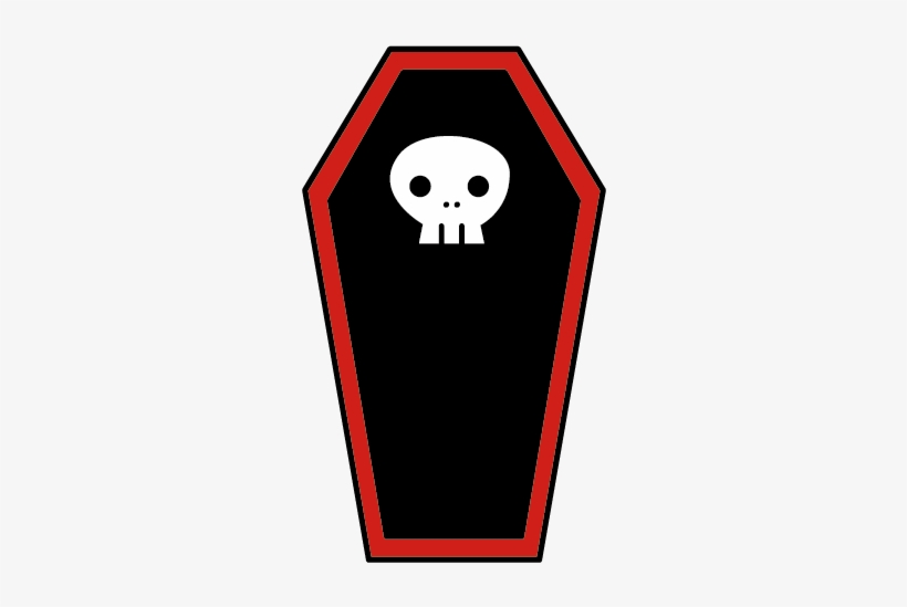 Drawing Skeleton Transprent Download - Cartoon Coffin, transparent png #5816027