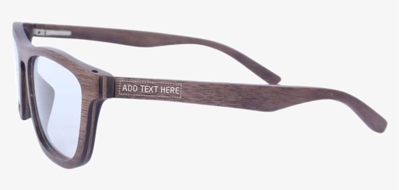 Walnut Wood Rectangular Spectacle Frames, transparent png #5816811