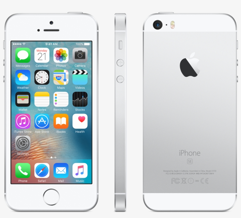 Iphone Se Png - Apple Iphone Se 16gb Silver, transparent png #5817193