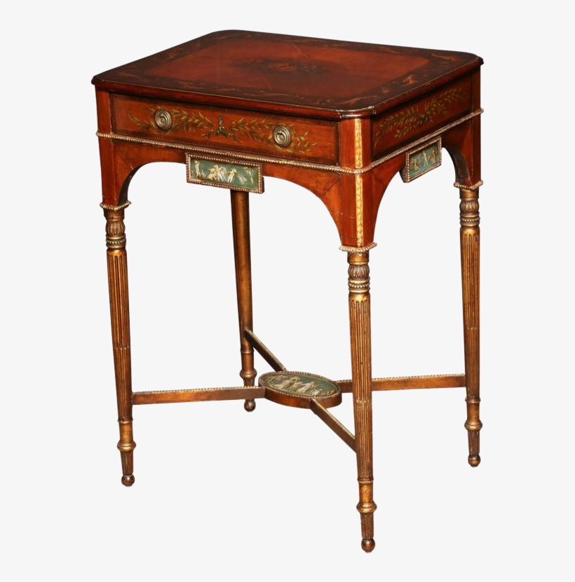 Rare George Iii Satinwood Side Table - End Table, transparent png #5817363