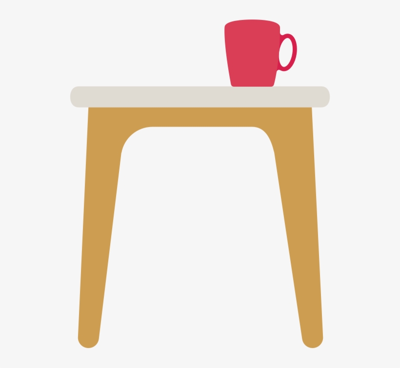 On Table Png - Side Table Vector Png, transparent png #5817651