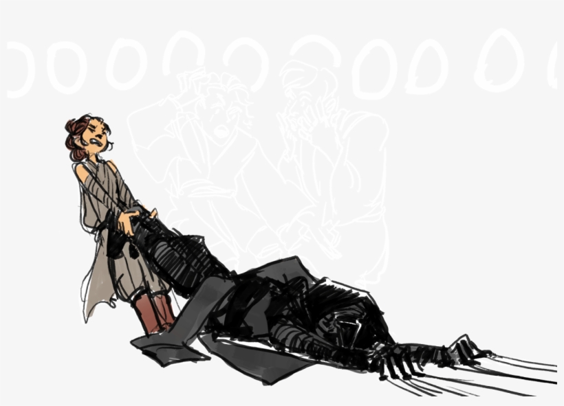 “ Rey Drags Kylo Back To The Light ” This Fanart Was, transparent png #5817751