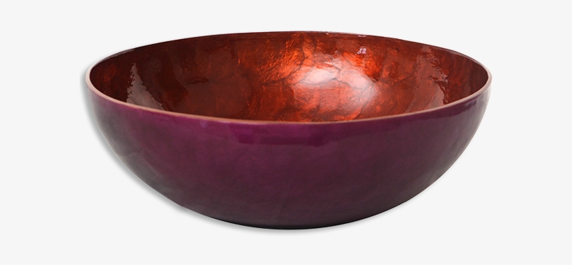 Beet Red Capiz Shell Salad Bowl - Bowl, transparent png #5817971
