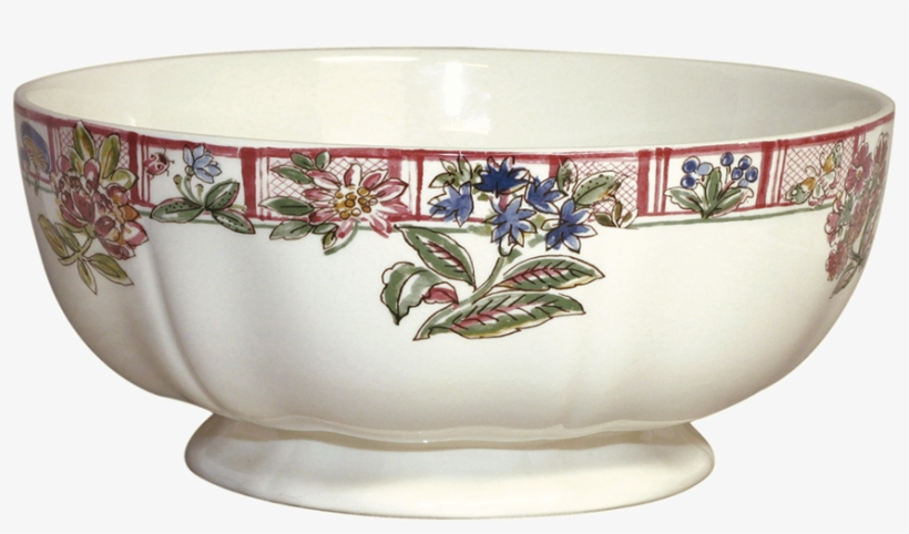 1 Open Vegetable Nr - Gien Jardin Imaginaire Salad Bowl, transparent png #5818822