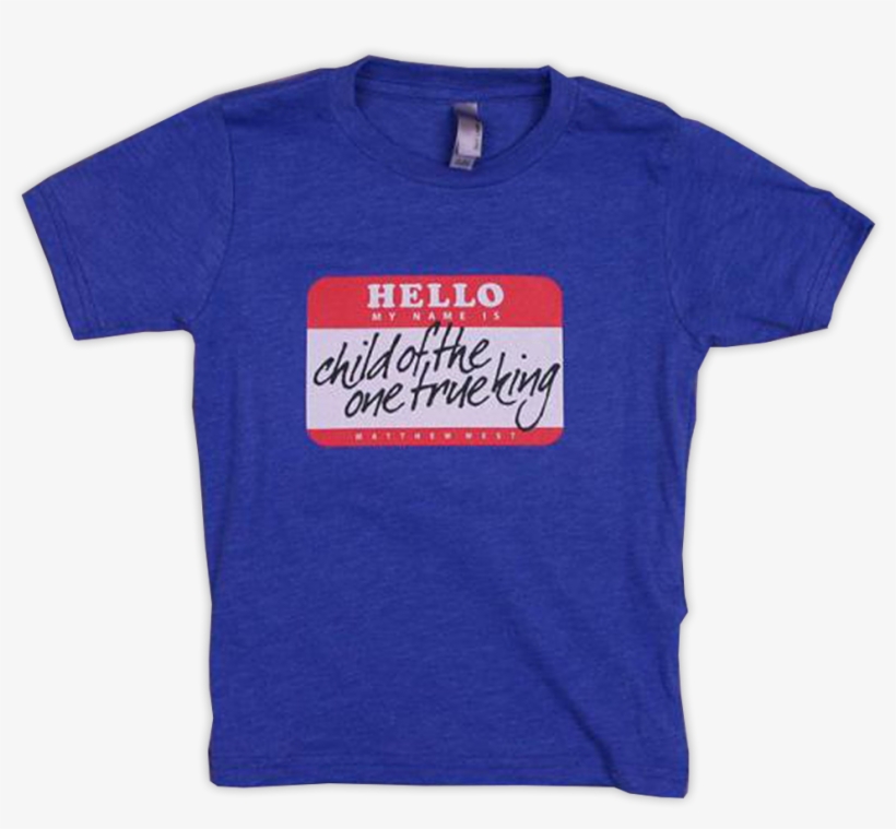 Hello My Name Is Kids Tee - T-shirt, transparent png #5820072