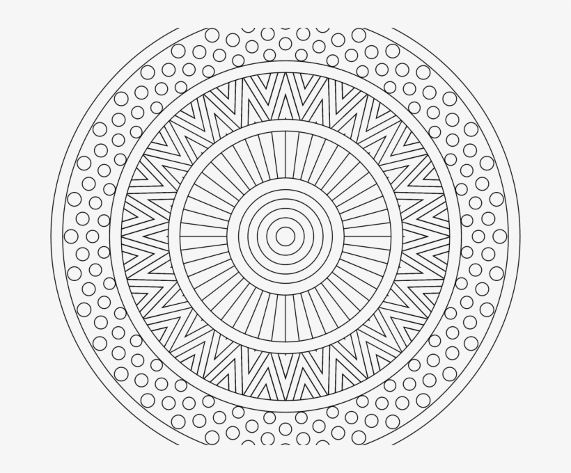 Designs To Color In Kids Designs To Color In Photography - طرح های ساده ماندالا, transparent png #5820185