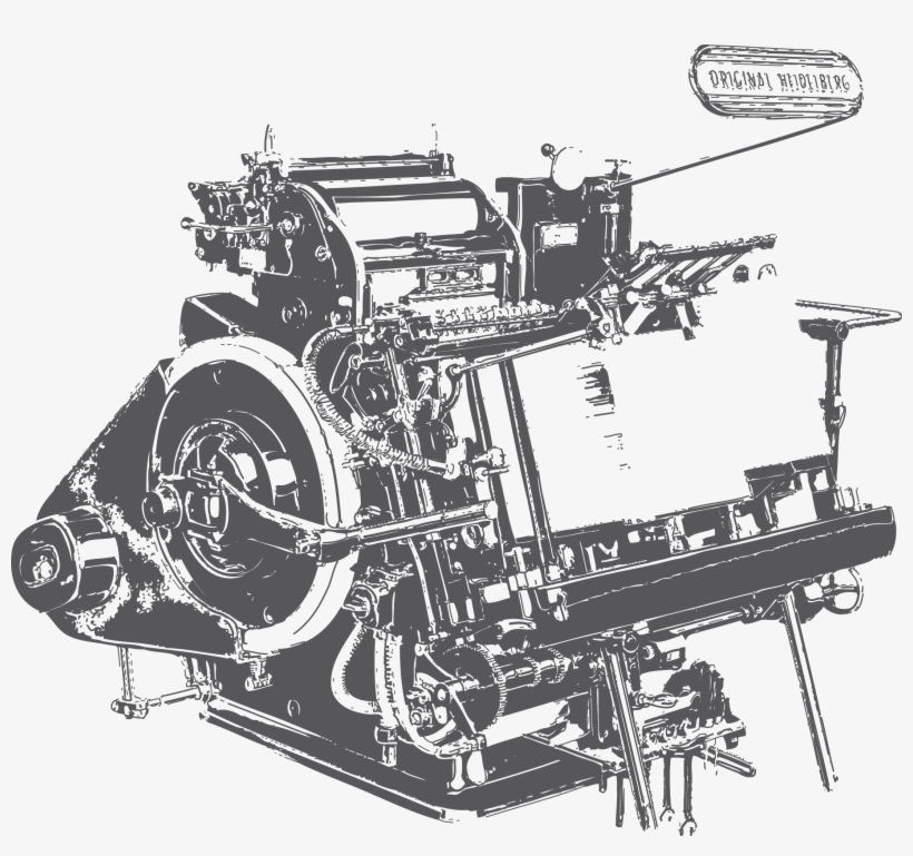 Pike Business Machines - Heidelberg Press, transparent png #5821353