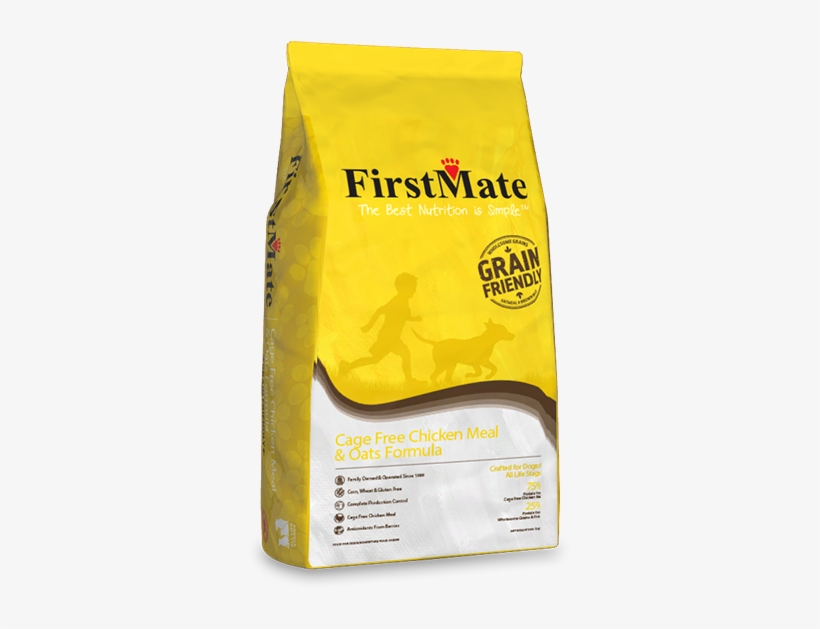 Cage Free Chicken Meal & Oats Formula - First Mate Dog Food Chicken, transparent png #5821403