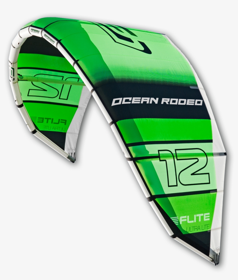 2017 Ocean Rodeo Flite Gen 5 Green - Ocean Rodeo Flite Kitesurfing Kite (gen 5, 10m, Green), transparent png #5822270