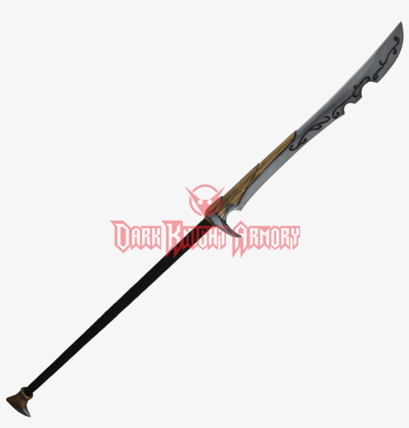 Lorian Larp Glaive - Bo Staff Black And Blue, transparent png #5822981