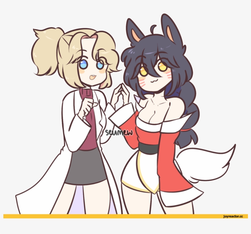 Seumew,ahri,the Nine-tailed Fox,league Of Legends,лига - Overwatch, transparent png #5823885