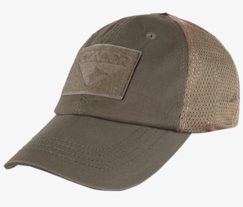 Condor Mesh Tactical Cap - Condor Mesh Brown Cap + Swat Patch White Grey, transparent png #5825250