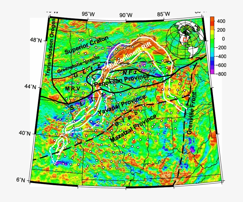 Mt Site Locations , Geologic Terrane Map Of Precambrian - United States Geological Survey, transparent png #5826337