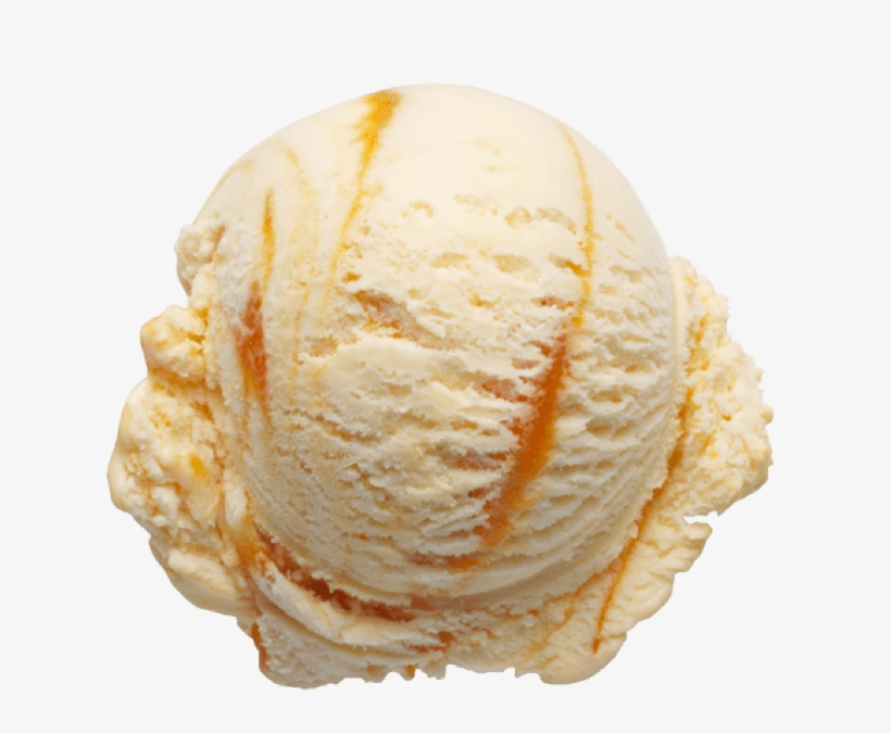 Apricot - Vanilla Icecream Scoop Png, transparent png #5826795