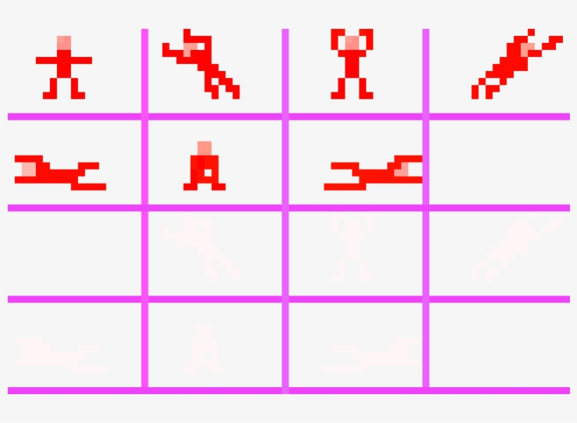 Goalkeeper Pixel Sprite Map - Pixel, transparent png #5826898