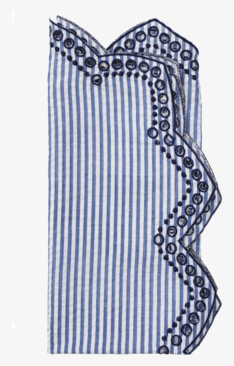 Eyelet And Seersucker Dinner Napkins By Kim Seybert - Eyelet Seersucker Napkin (set Of Two) By Kim Seybert, transparent png #5826975