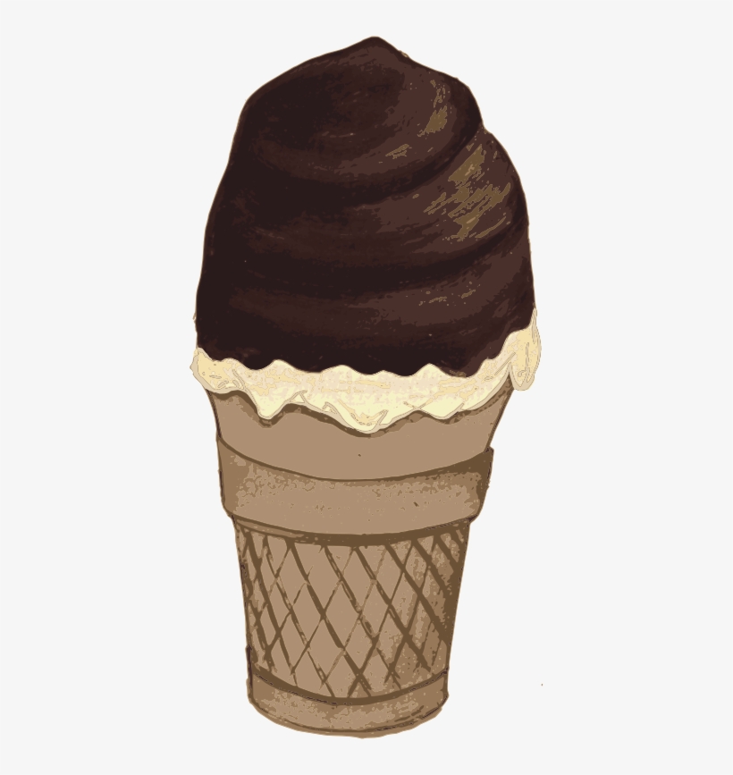 Chocolate Dip Vanilla Ice Cream, transparent png #5827145