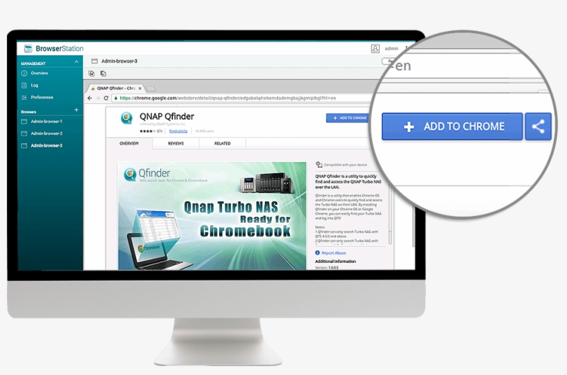 Install Qnap Qfinder Browser Extension - Qnap Browser Station, transparent png #5827421