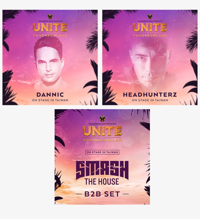 Headhunterz And Dannic Confirmed For Unite With Tomorrowland - Smash The House, transparent png #5827679