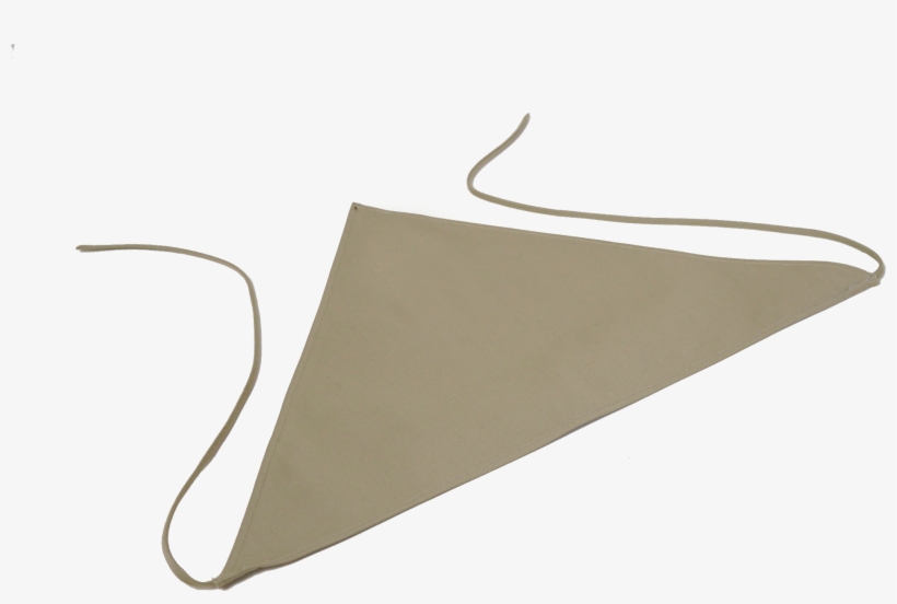Tie Handkerchief Scarf In Khaki Linen, transparent png #5828387