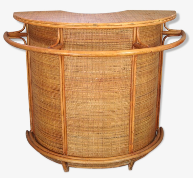 Bar Counter Rattan 60, 70 Vintage Year - Drawer, transparent png #5828488