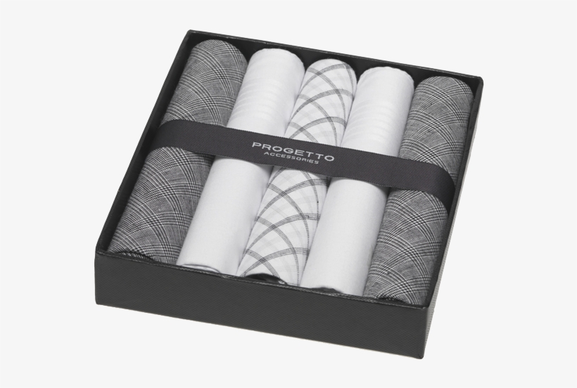 White/grey Handkerchief - Tissue Paper, transparent png #5828862
