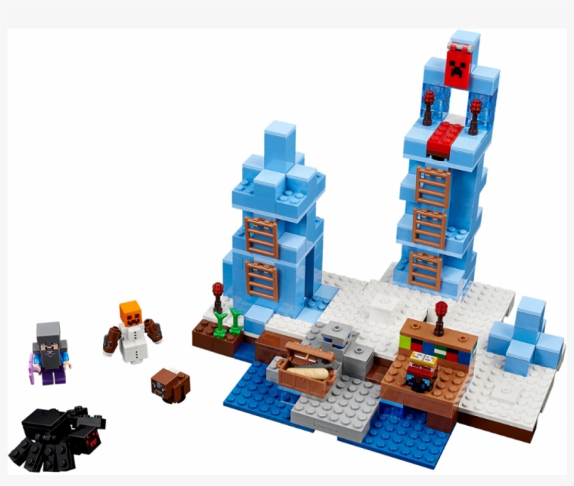 Lego Minecraft The Ice Spikes 21131, transparent png #5828914