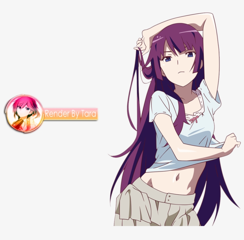 Senjougahara Hitagi Wallpaper - Senjougahara Hitagi Render, transparent png #5829008