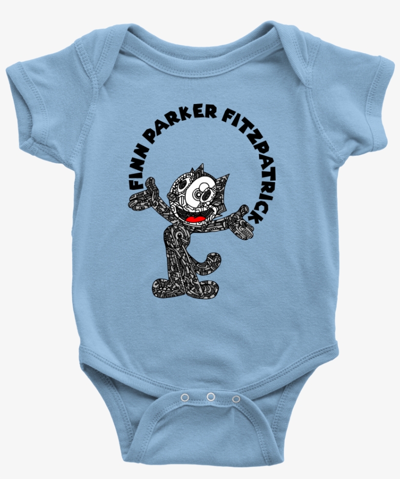 Finn The Cat Onsie - Red White & Cute Tee, transparent png #5829485