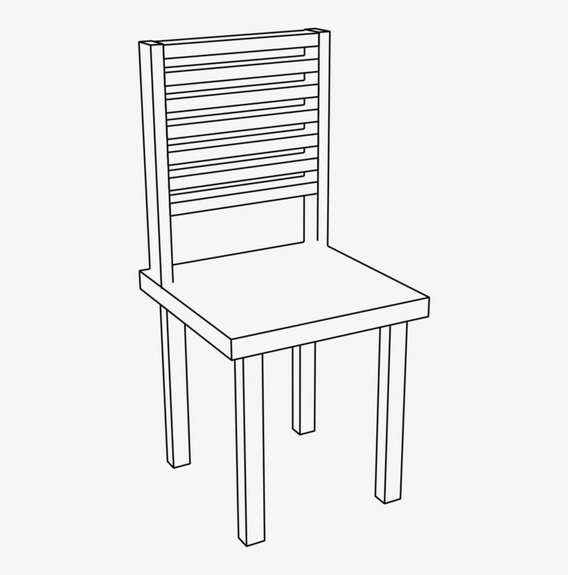 Table Adirondack Chair Furniture Computer Icons - Clip Art Chair Black And White Png, transparent png #5829644