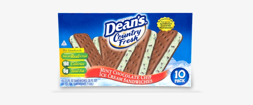 Dean's Country Fresh Mint Chocolate Chip Ice Cream, transparent png #5829839