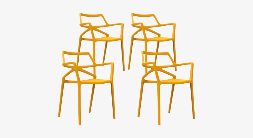 Vondom Delta - Vondom - Delta Chair - Mustard, transparent png #5830145